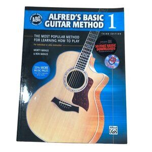 Alfreds Basic Guitar Method 1 Book CD 3rd Ed Beginner Acoustic Electric Guitar